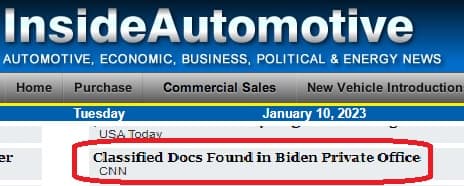 Ed Wallace's Inside Automotive Labels Biden as Document Finder.