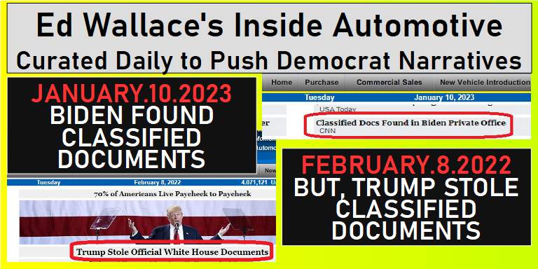 Ed Wallace's Inside Automotive Biased Link Labels on Classified Document Controversies