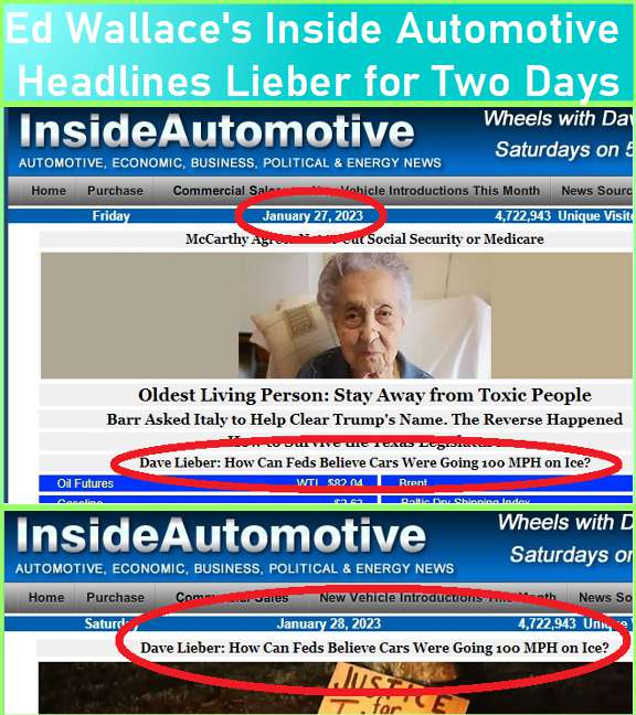 Inside Automotive headlines same Dave Lieber column two days in a row.