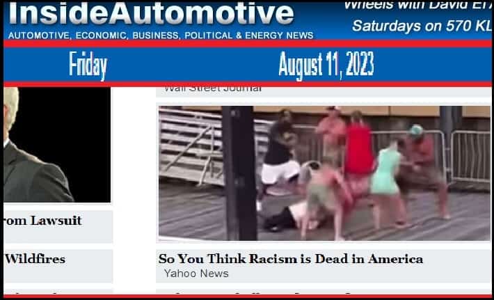 Ed Wallace's Inside Automotive Asserts Riverboat Brawl Exposes Racism in America