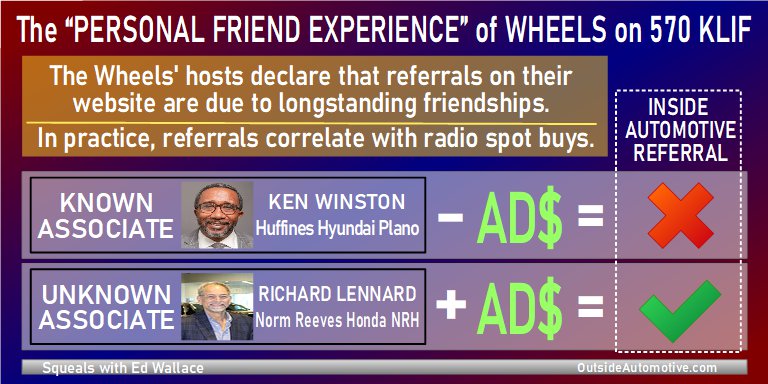 The personal friend experience of Wheels on 570 KLIF