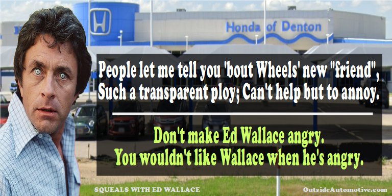 KLIF Wheels Onboards Honda of Denton. But Ed Wallace Not on Board With It.