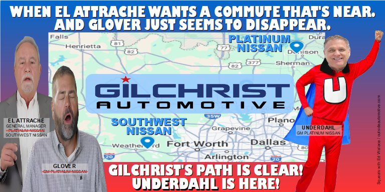 Path to new Platinum Nissan GM is clear! Underdahl is Hear!
